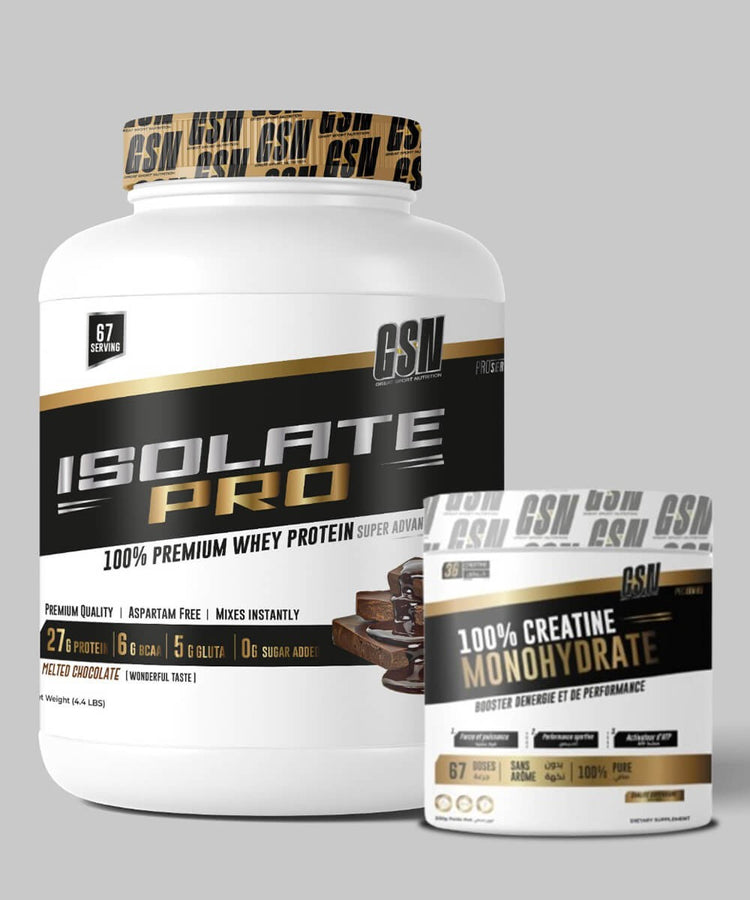 WHEY ISOLATE & CRÉATINE MONOHYDRATE GSN PACK